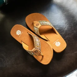 Women Yellow Box Flip Flops><noscript><img width=