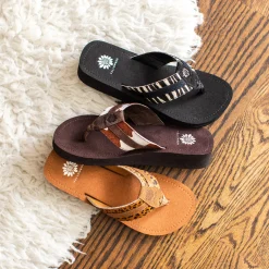 Women Yellow Box Flip Flops><noscript><img width=