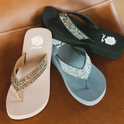 Women Yellow Box Heels & Wedges><noscript><img width=