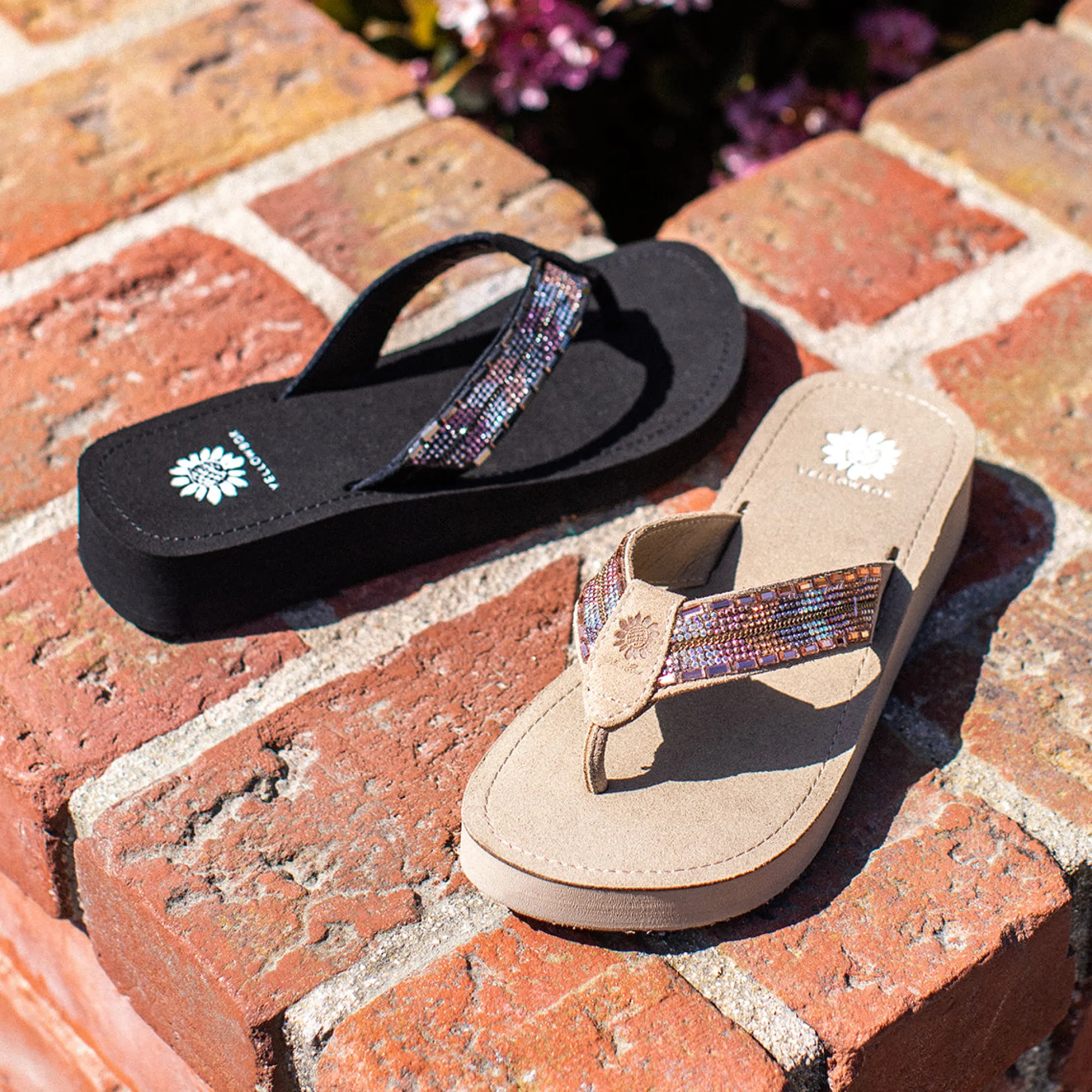 Women Yellow Box Flip Flops>Jaunty Sandal