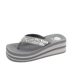 Women Yellow Box Heels & Wedges>Kaduna Platform Sandal