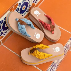 Women Yellow Box Heels & Wedges><noscript><img width=