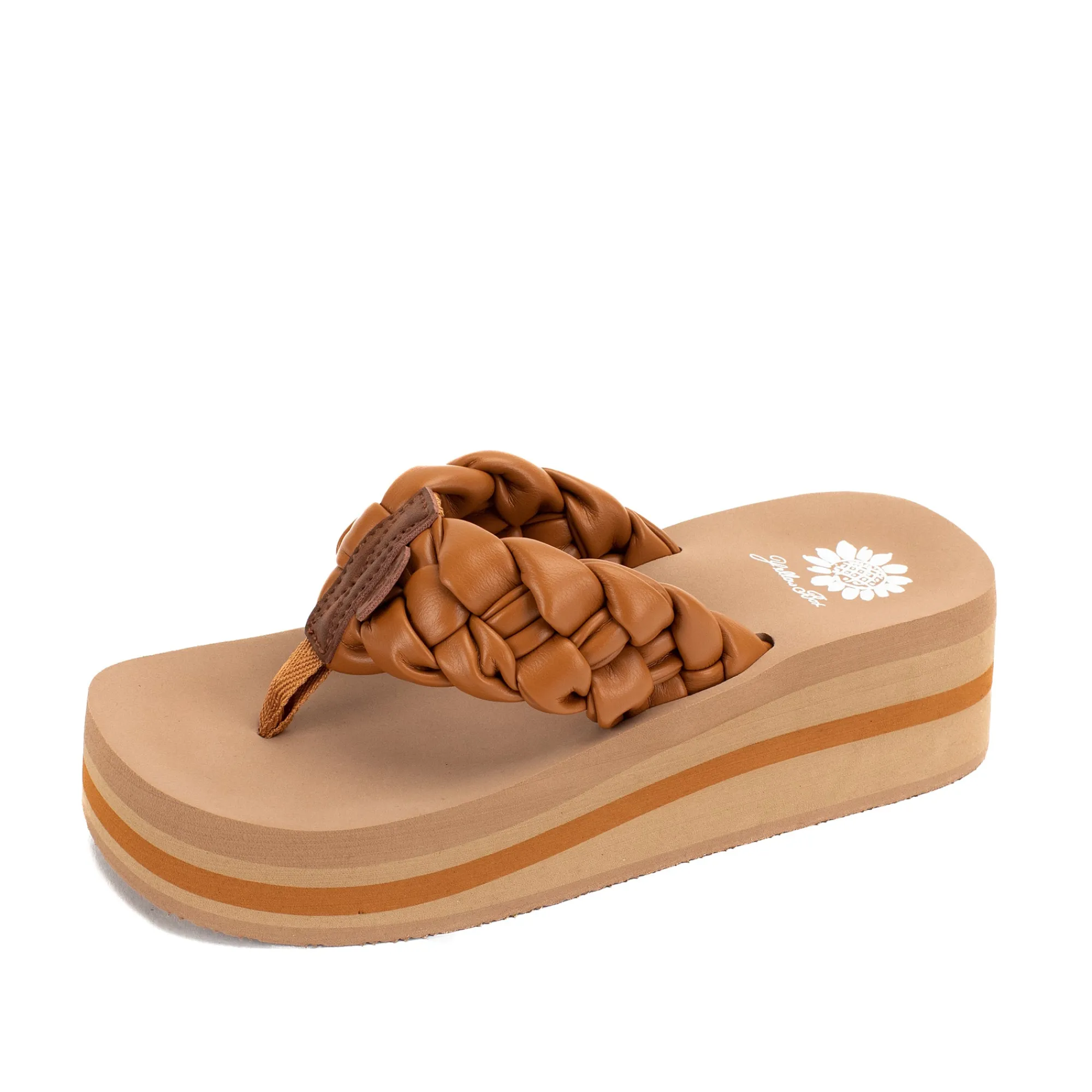 Women Yellow Box Flip Flops>Kludde Platform Sandal