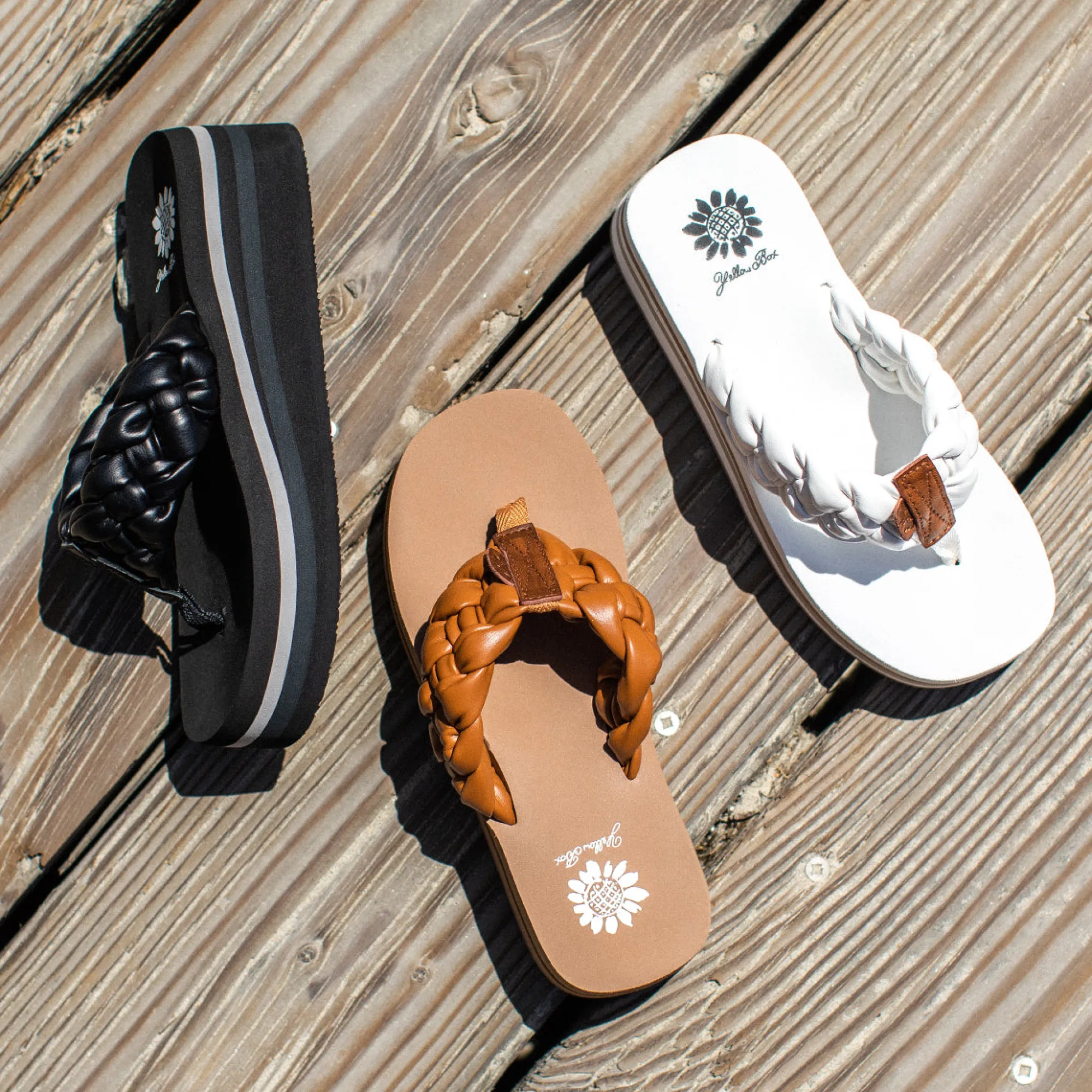 Women Yellow Box Flip Flops>Kludde Platform Sandal