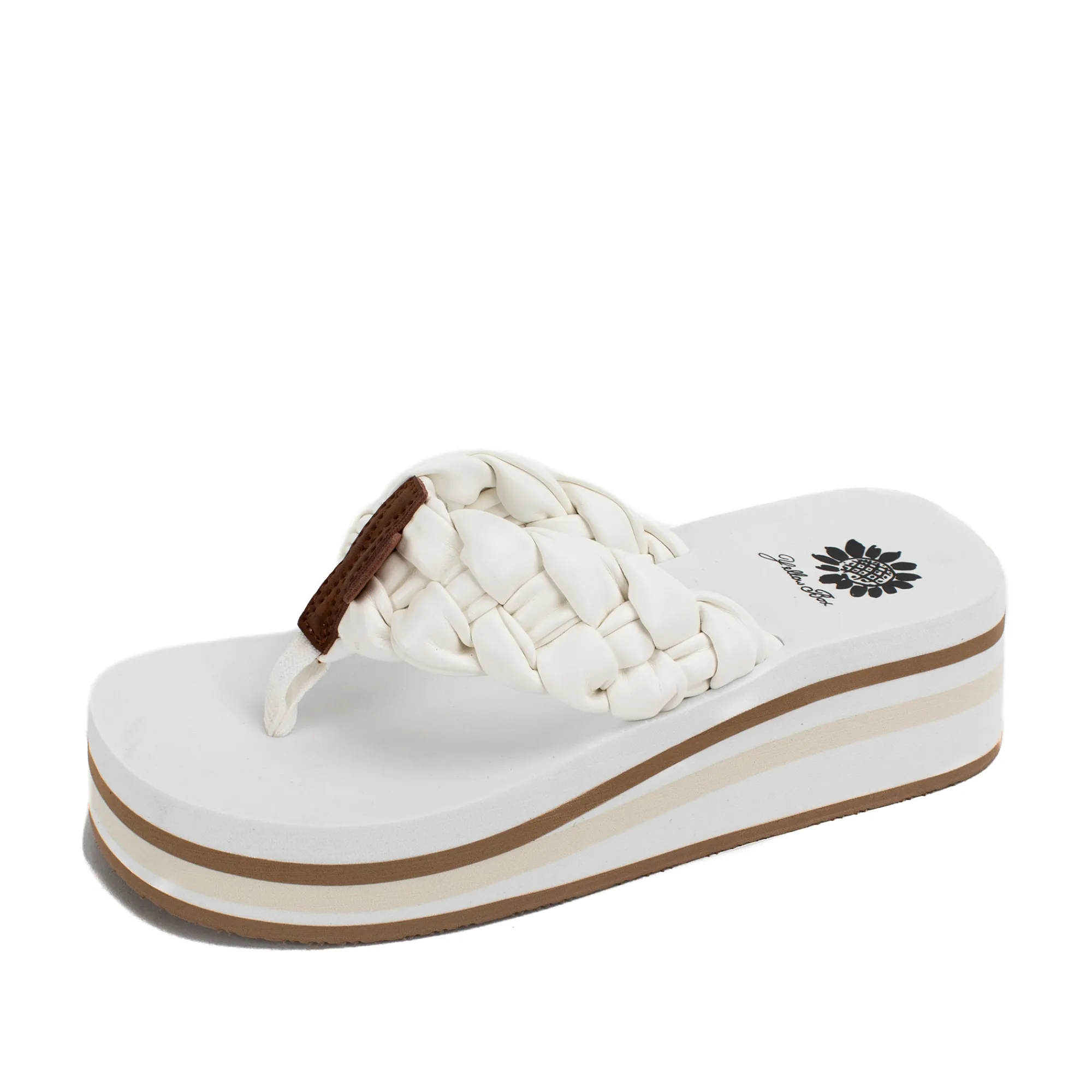 Women Yellow Box Flip Flops>Kludde Platform Sandal