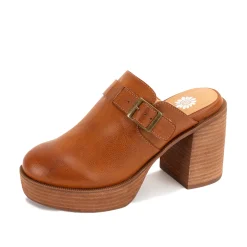 Women Yellow Box Heels & Wedges>Larry Platform Clog