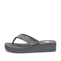 Women Yellow Box Flip Flops>Leanah