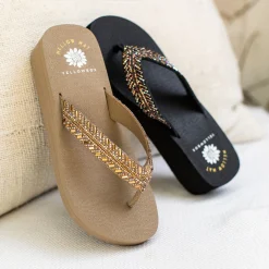 Women Yellow Box Heels & Wedges><noscript><img width=