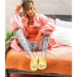 Women Yellow Box Sandals><noscript><img width=