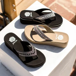 Women Yellow Box Flip Flops><noscript><img width=