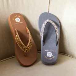 Women Yellow Box Flip Flops><noscript><img width=
