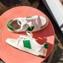 Women Yellow Box Sneakers & Flats><noscript><img width=