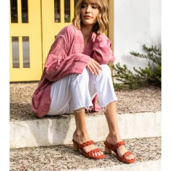 Women Yellow Box Heels & Wedges><noscript><img width=