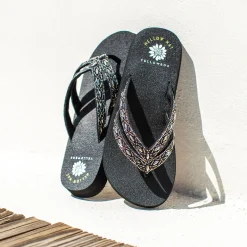 Women Yellow Box Flip Flops><noscript><img width=