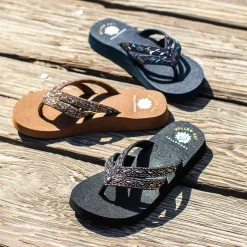 Women Yellow Box Flip Flops><noscript><img width=