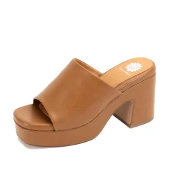 Women Yellow Box Heels & Wedges><noscript><img width=