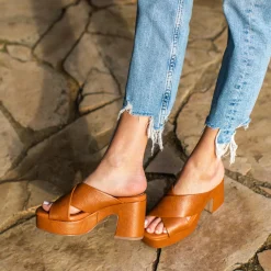 Women Yellow Box Heels & Wedges><noscript><img width=