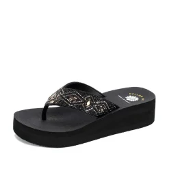 Women Yellow Box Flip Flops>Parel