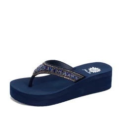Women Yellow Box Flip Flops>Rana