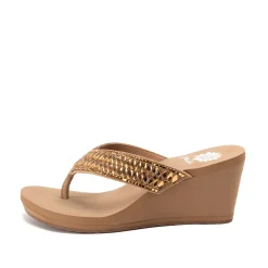 Women Yellow Box Heels & Wedges>Sana Wedge Sandal
