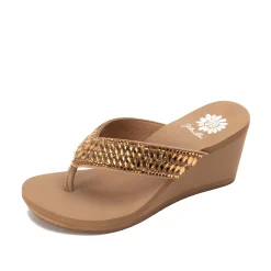 Women Yellow Box Heels & Wedges>Sana Wedge Sandal