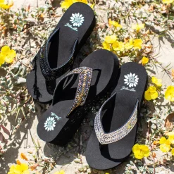 Women Yellow Box Flip Flops><noscript><img width=