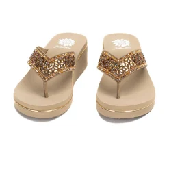 Women Yellow Box Heels & Wedges><noscript><img width=