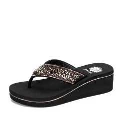 Women Yellow Box Flip Flops>Skorpio