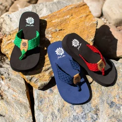 Women Yellow Box Flip Flops><noscript><img width=