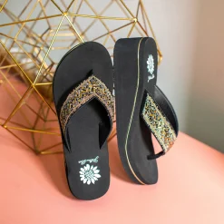 Women Yellow Box Heels & Wedges><noscript><img width=