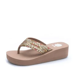 Women Yellow Box Flip Flops>Steeven