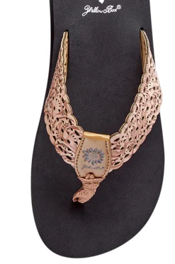 Women Yellow Box Flip Flops><noscript><img width=