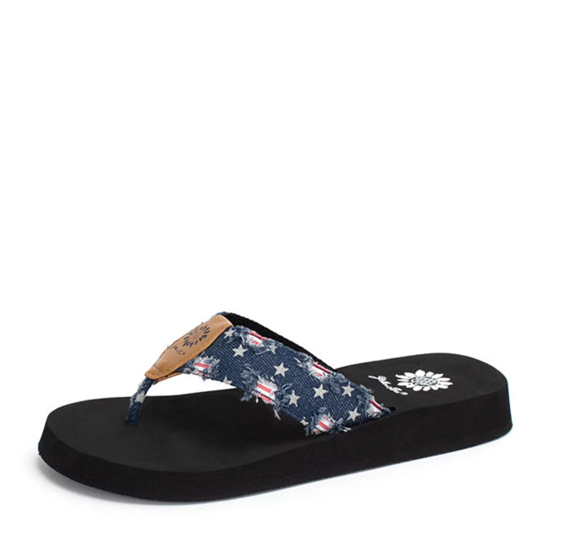 Store Yellow Box Firework Flip Flop Navy