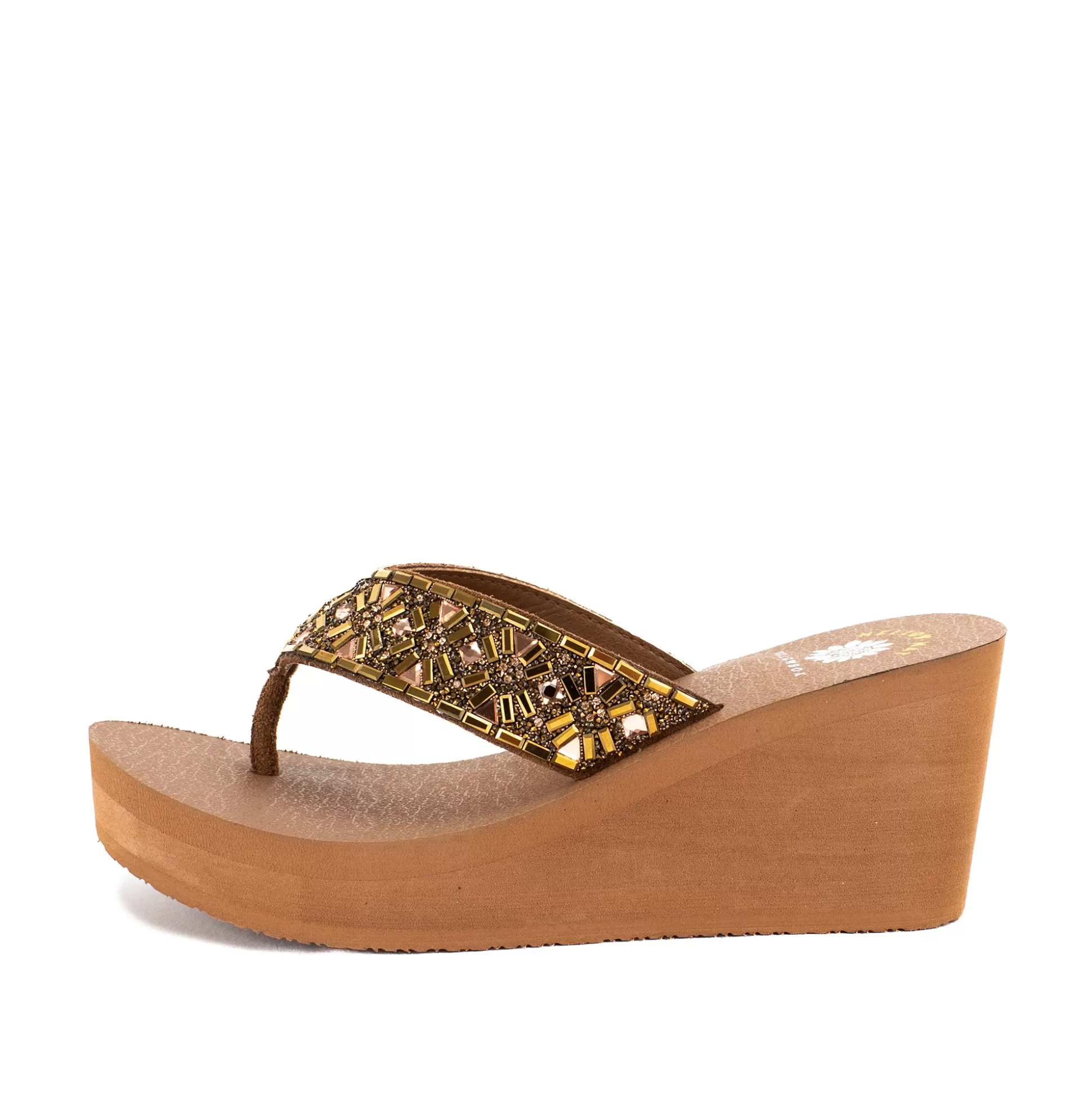 Hot Yellow Box Whittier Wedge Sandal